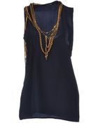 Balmain Top - Lyst