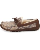 Ugg Australia Byron Snake-Print Leather Slipper - Lyst