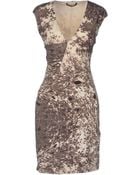 Roberto Cavalli Short Dress - Lyst