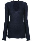Dondup Deep Neck Sweater - Lyst