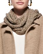 Eileen Fisher Fuzzy Fine Open Twist Scarf - Lyst