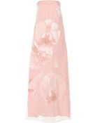 Fendi Floral-Print Silk-Organza Gown - Lyst
