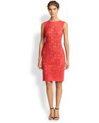 Tadashi Shoji Lace Sheath Dress - Lyst