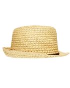 Asos Straw Trilby Hat - Lyst