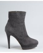 Jimmy Choo Smoked Suede Patent Platform 'Trait' Ankle Boots - Lyst