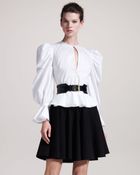 Alexander McQueen Pleated A-line Skirt - Lyst