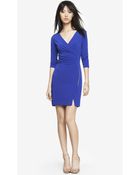 Express Zip Front Wrap Dress - Lyst