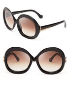 Balenciaga Oversized Round Sunglasses - Lyst