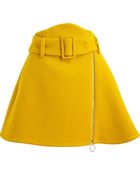 Carven Belted Aline Skirt - Lyst