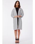 Missguided Marliee Check Print Duster Coat - Lyst