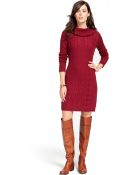 Tommy Hilfiger Cable-Knit Cowl-Neck Sweaterdress - Lyst