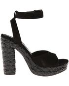 Bottega Veneta heels sandal heels platform heels - Lyst