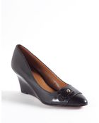 Nine West Zelexa Leather Wedge Pump - Lyst
