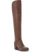 Steve Madden Odyssey Leather Over-The-Knee Boots - Lyst