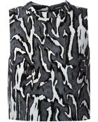 Proenza Schouler Wood Grain Print Top - Lyst