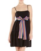 RED Valentino Bow Belted Dress - Lyst