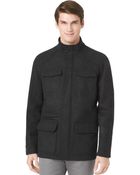 Calvin Klein Wool Blend Jacket - Lyst
