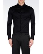 Emporio Armani Regular Fit Shirt In Jersey - Lyst