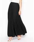 Asos Pleated Maxi Skirt - Lyst