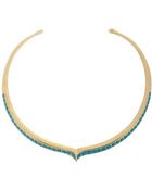 Aurelie Bidermann Lacquer-Embellished Peaked Collar - Lyst