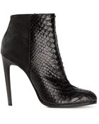 Haider Ackermann Snakeskin Panel Ankle Boots - Lyst