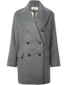 Vanessa Bruno Double Breasted Coat - Lyst