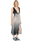 Burberry Prorsum Gradient Printed Silk Crepe Dress - Lyst