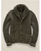 RRL Shawl-Collar Cardigan - Lyst