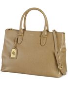 Lauren by Ralph Lauren Newbury Double Zip Satchel - Lyst