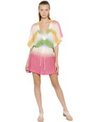 Missoni Viscose Knit Caftan Dress - Lyst