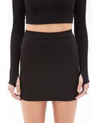 Forever 21 Stretch-Knit Mini Skirt - Lyst