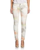 Iro Seta Abstract-Print Skinny Jeans - Lyst