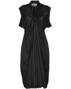 Yves Saint Laurent Rive Gauche Kneelength Dress - Lyst