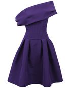 Oscar de la Renta Off-The-Shoulder Skirt Dress - Lyst