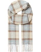 Johnstons Checked Wool Scarf - Lyst