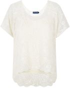 Ralph Lauren Blue Label Sarayi Lace Top - Lyst