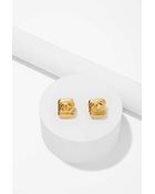 Nasty Gal Vintage Chanel Square Earrings - Lyst