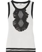Prabal Gurung Embellished Cashmere and Silkblend Top - Lyst