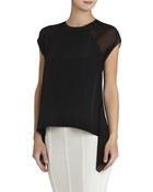 BCBGMAXAZRIA Sammie Asymmetrical-Hem Top - Lyst