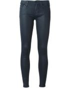 7 For All Mankind Coated Skinny Jeans - Lyst