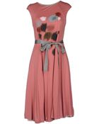 Jil Sander Navy Short Dress - Lyst
