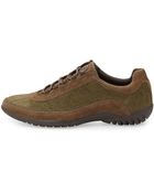 Donald J Pliner Farr Distressed Suede Leather Sneaker - Lyst