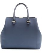 Victoria Beckham Liberty Leather Tote - Lyst