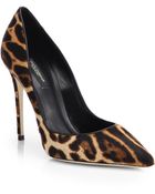 Dolce & Gabbana Kate Leopardprint Calf Hair Pumps - Lyst