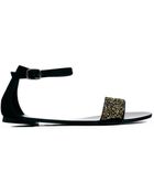 Oasis Embellished Two Part Flat Sandals - Lyst