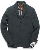 Patrizia Pepe Unlined Jacket With 3 Buttons In Printed Stretch Jersey - Lyst