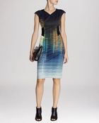 Karen Millen Dress - Signature Stretch Modern Stripe - Lyst