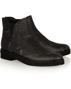 Alexander Wang Dewi Distressed Leather Ankle Boots - Lyst