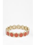 French Connection Hexagon Tile Bracelet - Lyst