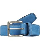 Barneys New York Nubuck Belt - Lyst